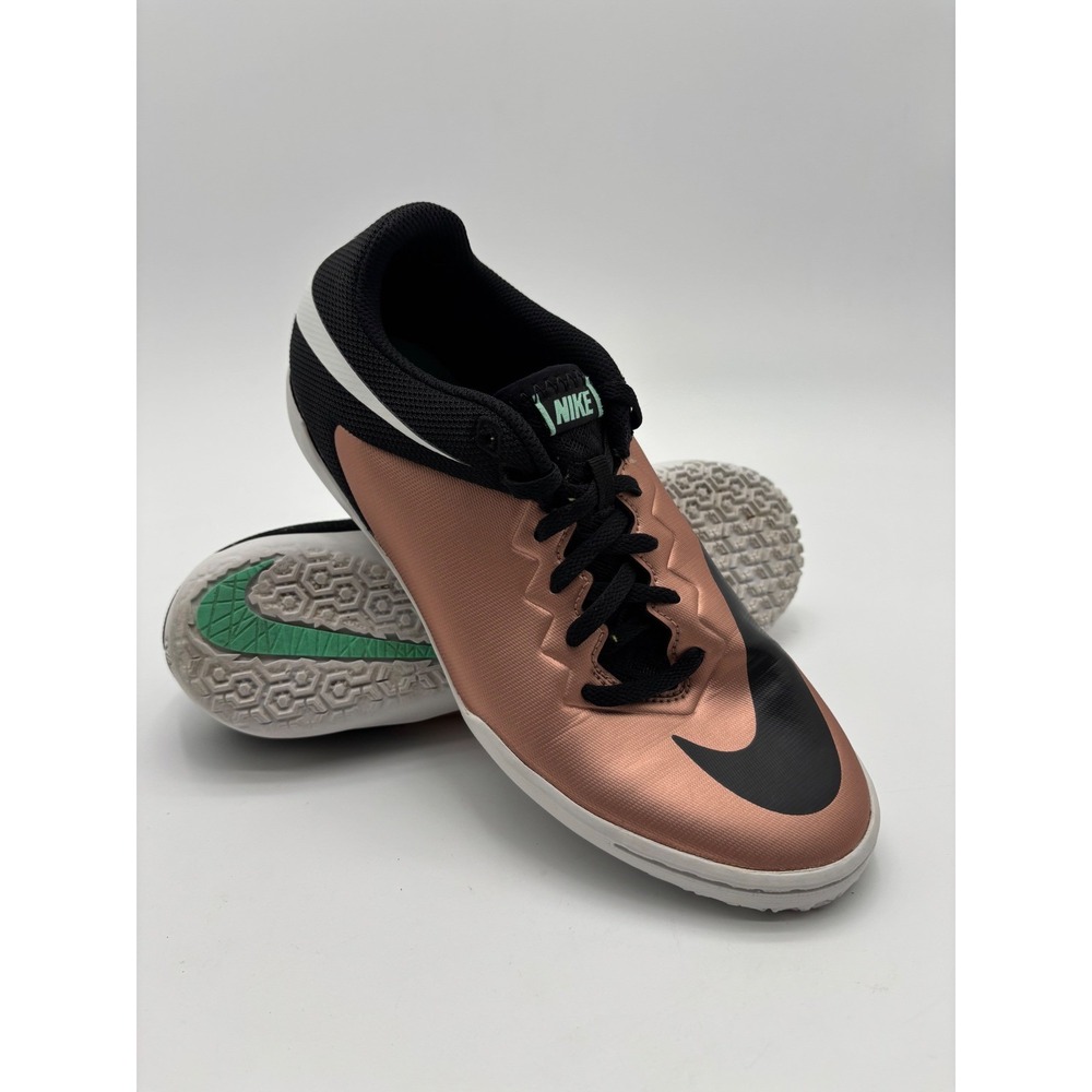 Nike Hypervenom Phade II Womens Size 8 Indoor Soccer Shoes Bronze Black
